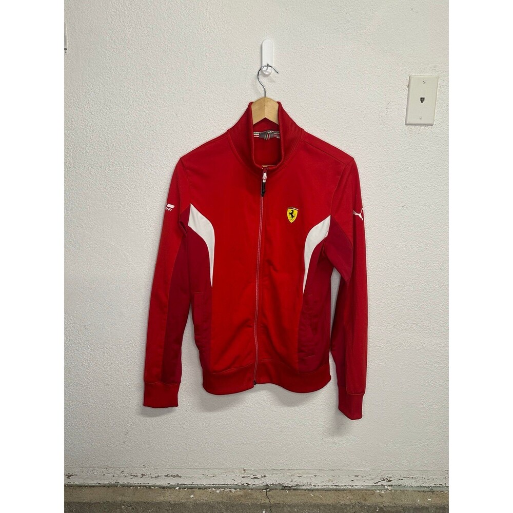 Scuderia Ferrari Track Jacket Mens Small F1 Racing Full Zip Puma Official